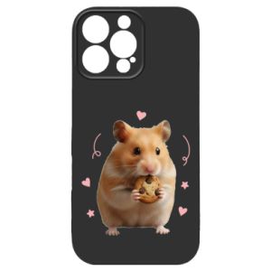 Etui na iPhone 16 Pro Max Słodki chomik z ciasteczkami