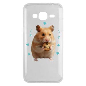 Etui na Samsung J3 2016 Słodki chomik z ciasteczkami