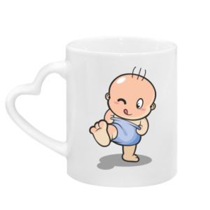 Kubki z uchwytem w kształcie serca