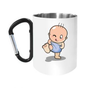 Kubki metalowe z uszkiem karabińczykiem
