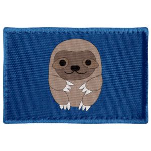 Naszywka prostokątna z leniwcami Sloth baby