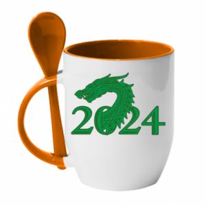 Kubki z ceramicznymi łyżkami