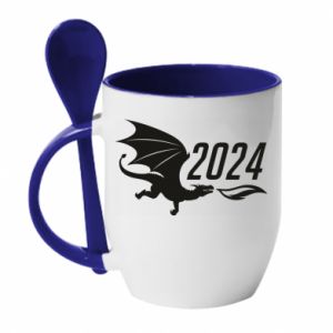 Kubki z ceramicznymi łyżkami