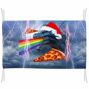 flag ze smokami Smok i pizza
