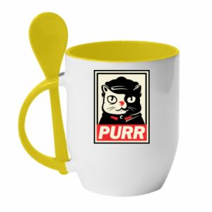 Kubki z ceramicznymi łyżkami