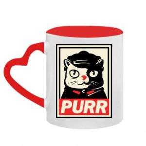 Kubki z uchwytem w kształcie serca dwukolorowe