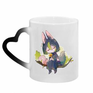 Kubki magiczne z uchwytem w kształcie serca