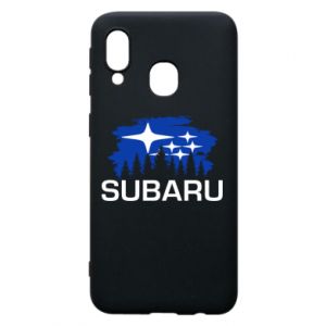 Etui na Samsung A40 Subaru logo