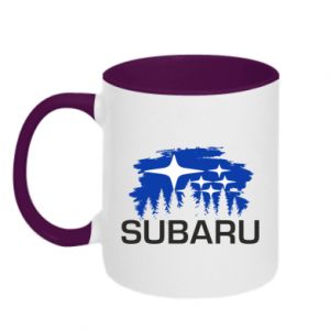 Kubek dwukolorowy Subaru logo