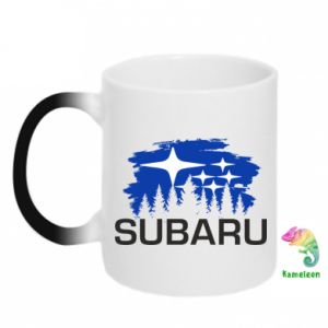 Kubek-magiczny Subaru logo