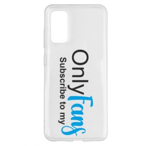 Etui na Samsung S20 Subskrybuj mój Onlyfans - PrintSalon Etui na Samsung S20 Subskrybuj mój Onlyfans