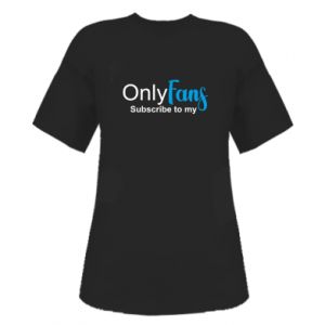 Koszulka premium oversize damska Subskrybuj mój Onlyfans