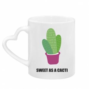 Kubki z uchwytem w kształcie serca