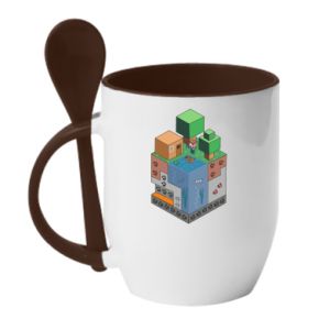 Kubki z ceramicznymi łyżkami