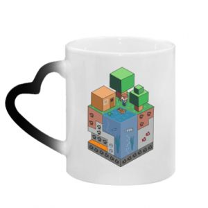 Kubki magiczne z uchwytem w kształcie serca