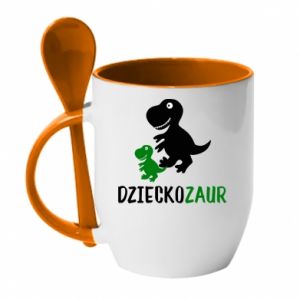 Kubki z ceramicznymi łyżkami