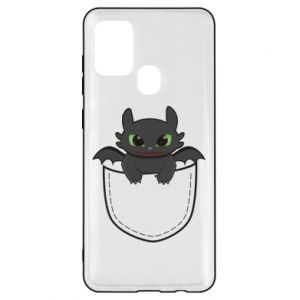 Etui na Samsung A21s Szczerbatek smok w twojej kieszeni