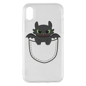 Etui na iPhone X/Xs Szczerbatek smok w twojej kieszeni