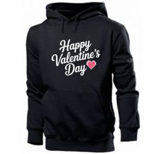 Bluza z kapturem męska na Walentynki Szczęśliwych Walentynek, Pixel Love