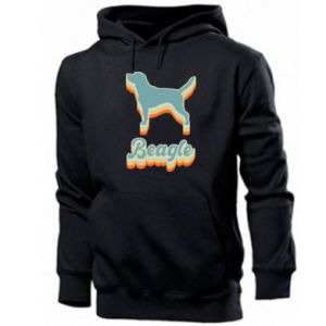 Bluza z kapturem męska z psami Sztuka Beagle