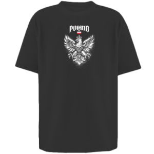 Koszulka oversize damska Sztuka orła i Polska - PrintSalon Koszulka oversize damska Sztuka orła i Polska