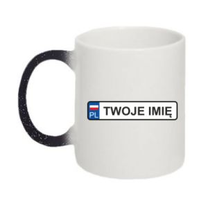 Kubki zmieniające kolor brokatowe