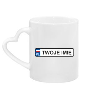 Kubki z uchwytem w kształcie serca