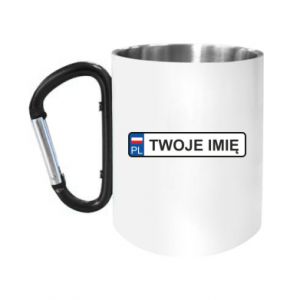 Kubki metalowe z uszkiem karabińczykiem