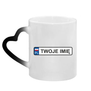 Kubki magiczne z uchwytem w kształcie serca