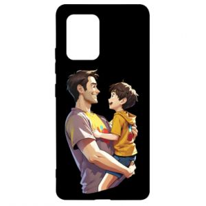Etui na Samsung S10 Lite Tata trzyma syna na rękach
