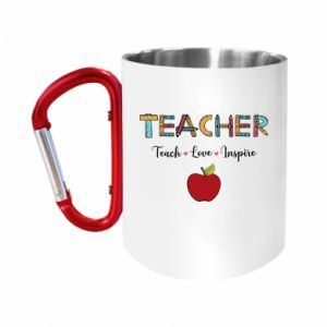 Kubki metalowe z uszkiem karabińczykiem