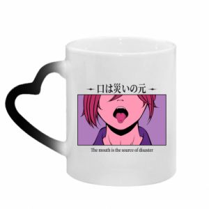 Kubki magiczne z uchwytem w kształcie serca