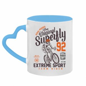Kubki z uchwytem w kształcie serca dwukolorowe