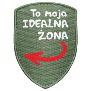 Naszywka tarcza dla męża To moja idealna żona