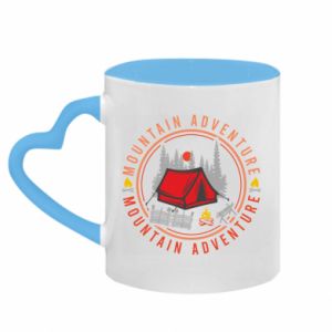 Kubki z uchwytem w kształcie serca dwukolorowe