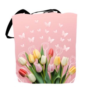 Torby Fullprint na Dzień Kobiet Tulipany i motyl