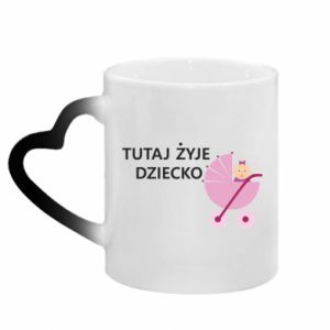 Kubki magiczne z uchwytem w kształcie serca