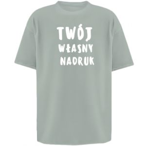 Koszulka oversize damska Twój własny nadruk - PrintSalon Koszulka oversize damska Twój własny nadruk