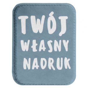 Naszywka prostokątna zaokrąglona Twój własny nadruk