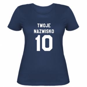 Koszulka damska Twoje nazwisko high school