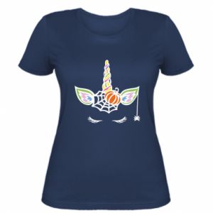 Koszulka damska z jednorożcami Unicorn halloween pumpkin