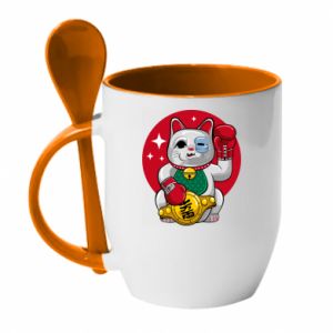 Kubki z ceramicznymi łyżkami