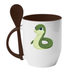 Kubki z ceramicznymi łyżkami