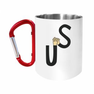 Kubki metalowe z uszkiem karabińczykiem
