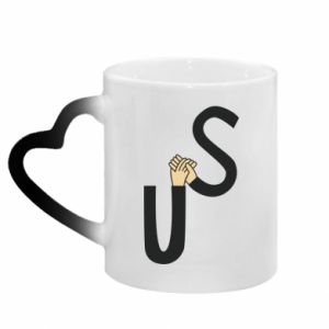 Kubki magiczne z uchwytem w kształcie serca