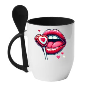 Kubki z ceramicznymi łyżkami