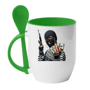 Kubki z ceramicznymi łyżkami