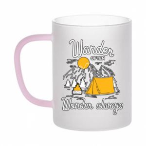 Kubki szronione dwukolorowe