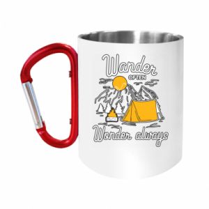 Kubki metalowe z uszkiem karabińczykiem