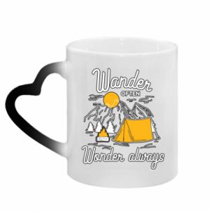 Kubki magiczne z uchwytem w kształcie serca